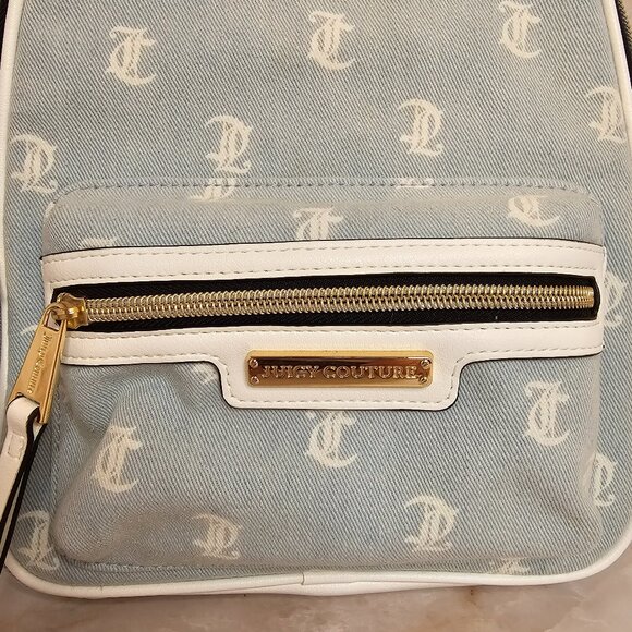 Juicy Couture Blue and White Monogram Backpack - Picture 2 of 6
